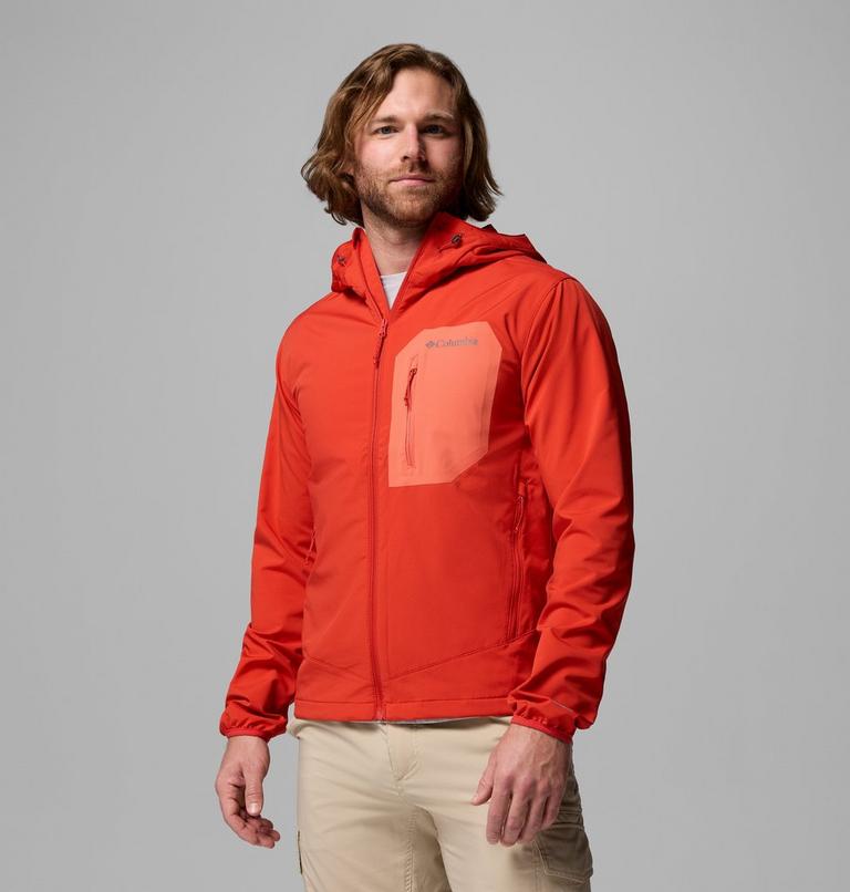 Men's Tall Heights III Hooded Softshell Jacket, Color: Super Sonic, Zing, image 4