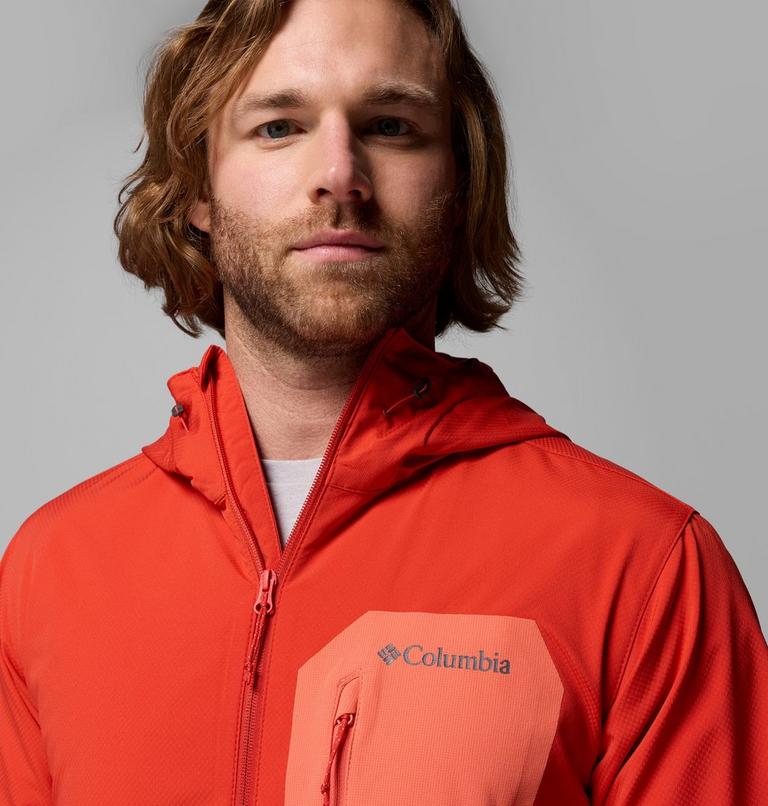 Men's Tall Heights III Hooded Softshell Jacket, Color: Super Sonic, Zing, image 6
