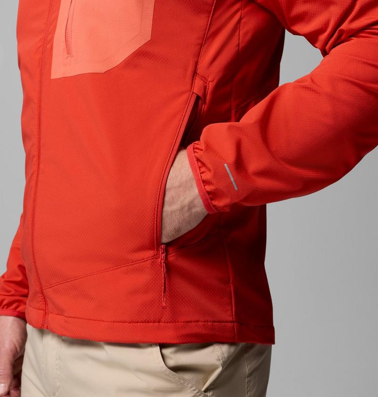 Men's Tall Heights III Hooded Softshell Jacket, Color: Super Sonic, Zing, image 8