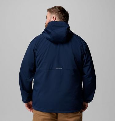 Men's Tall Heights III Hooded Softshell - Extended Size, Color: Collegiate Navy, City Grey, image 3