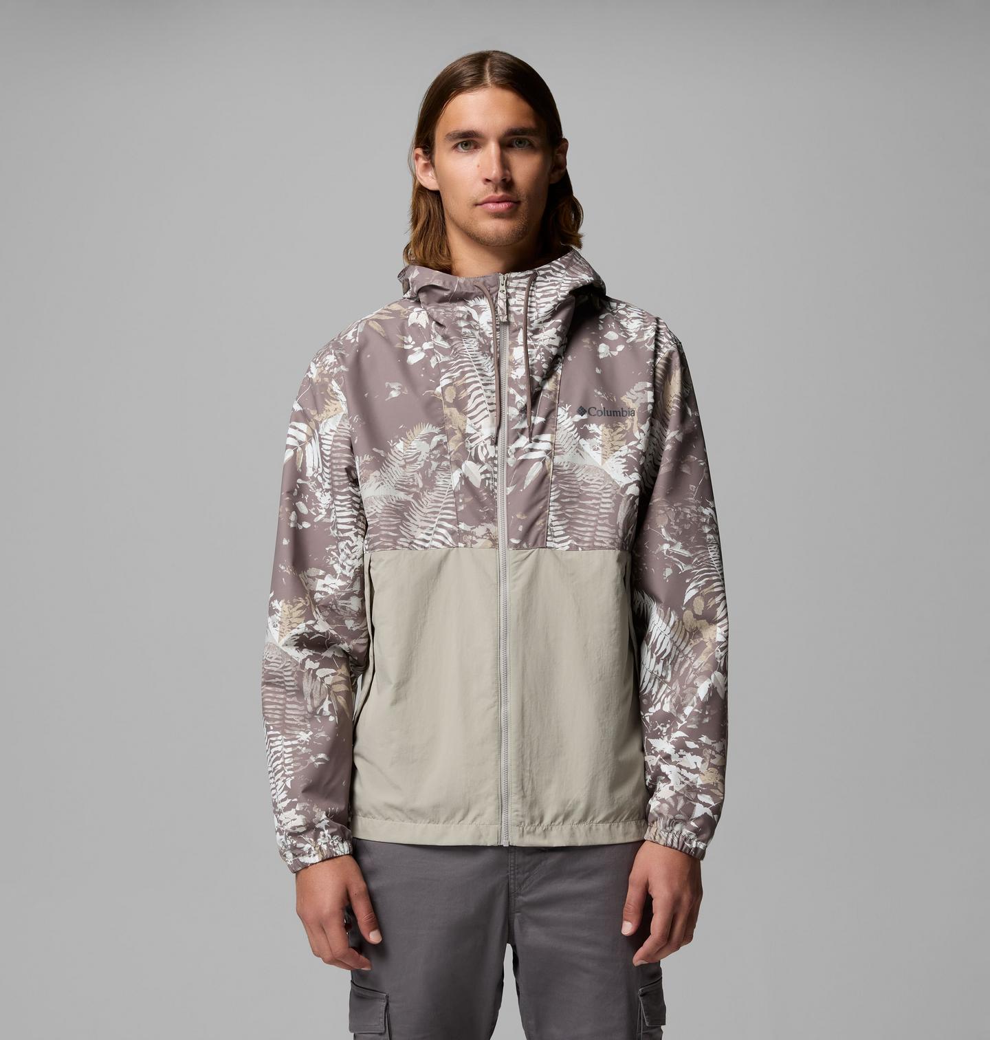 Мужская куртка Columbia Spire Valley Novelty Windbreaker, цвет: Серый — фото 1