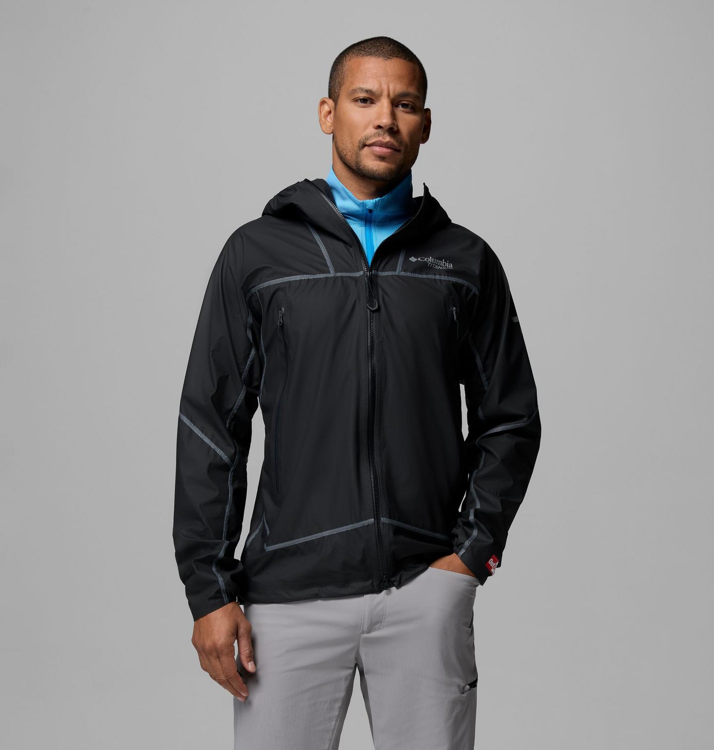 Мужские куртки Columbia Cassiar Pro OutDry Extreme Rain Shell, цвет: Чёрный — фото 1