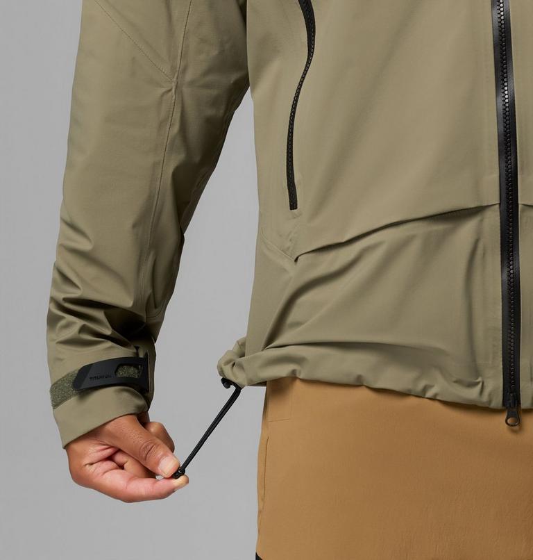 Men's Saudan Pro 3L Waterproof Jacket, Color: Stone Green, image 11