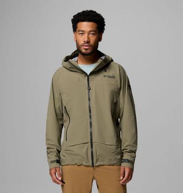 Men's Saudan Pro 3L Waterproof Jacket, Color: Stone Green, image 7