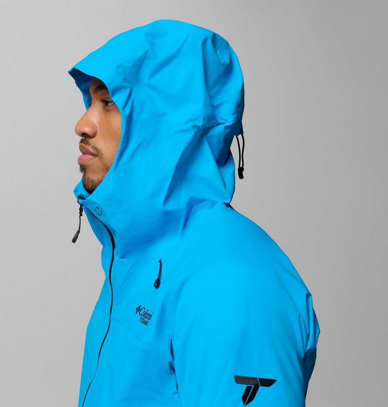 Men's Saudan Pro 3L Waterproof Jacket, Color: Compass Blue, image 8