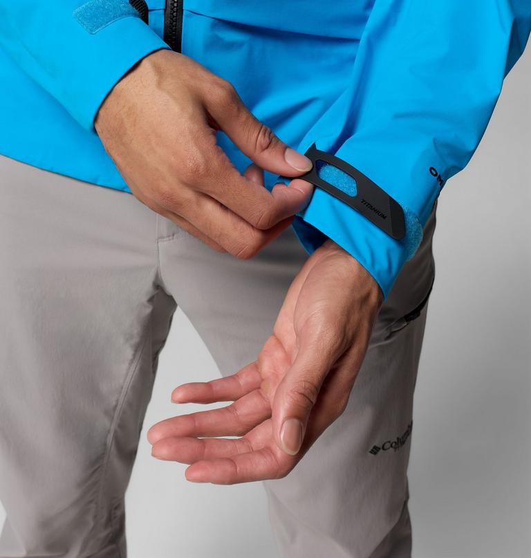 Men's Saudan Pro 3L Waterproof Jacket, Color: Compass Blue, image 11