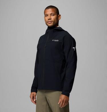 Men's Tennent Mountain Hooded Softshell Jacket, Color: Black, image 12