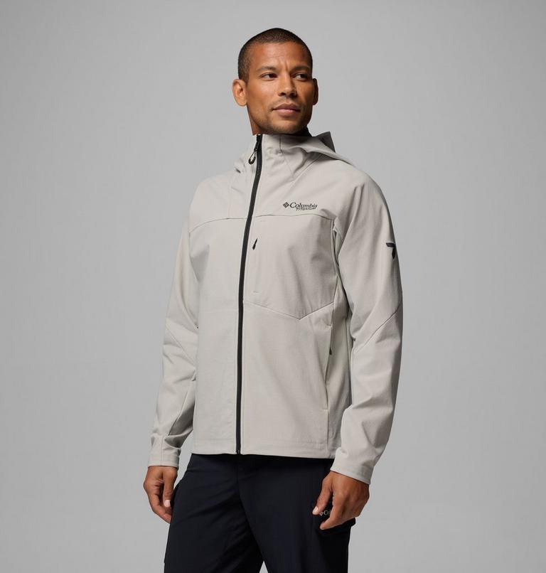 Men's Tennent Mountain Hooded Softshell Jacket, Color: Flint Grey, image 4