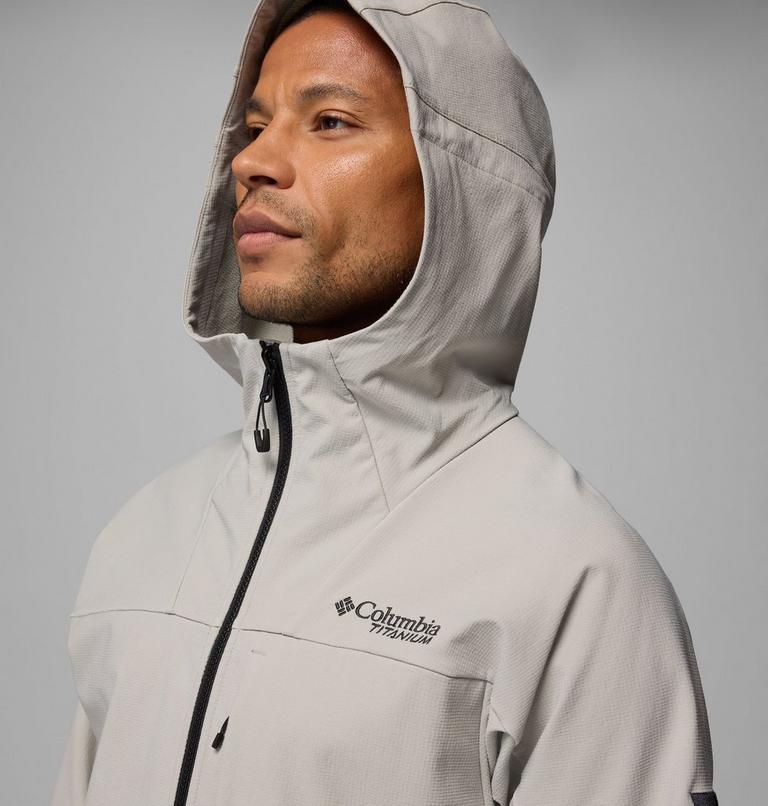 Men's Tennent Mountain Hooded Softshell Jacket, Color: Flint Grey, image 9