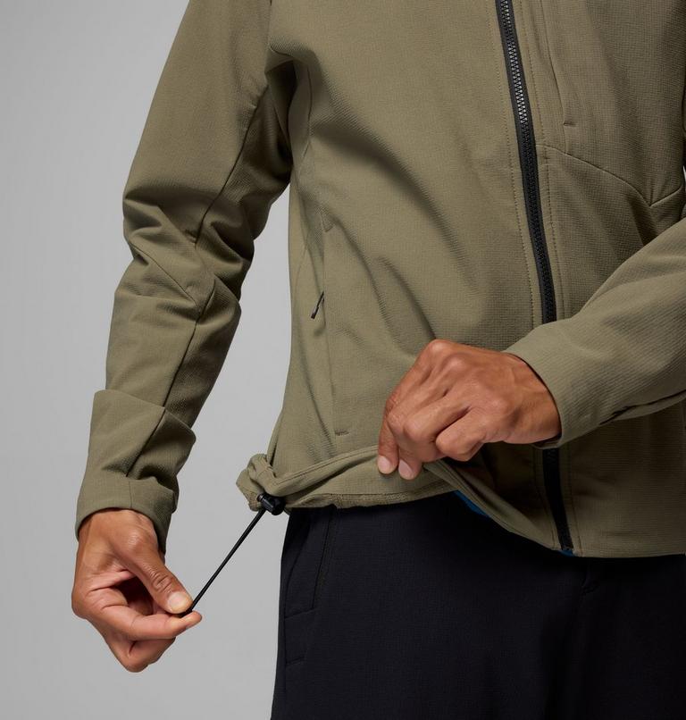 Men's Tennent Mountain Hooded Softshell Jacket, Color: Stone Green, image 11