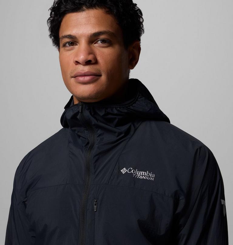 Men's Khyex Pro Hooded Windbreaker, Color: Black, image 7