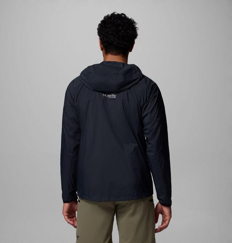Men's Khyex Pro Hooded Windbreaker, Color: Black, image 3