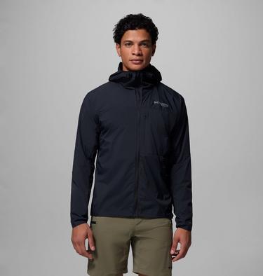 Men's Khyex Pro Hooded Windbreaker, Color: Black, image 3