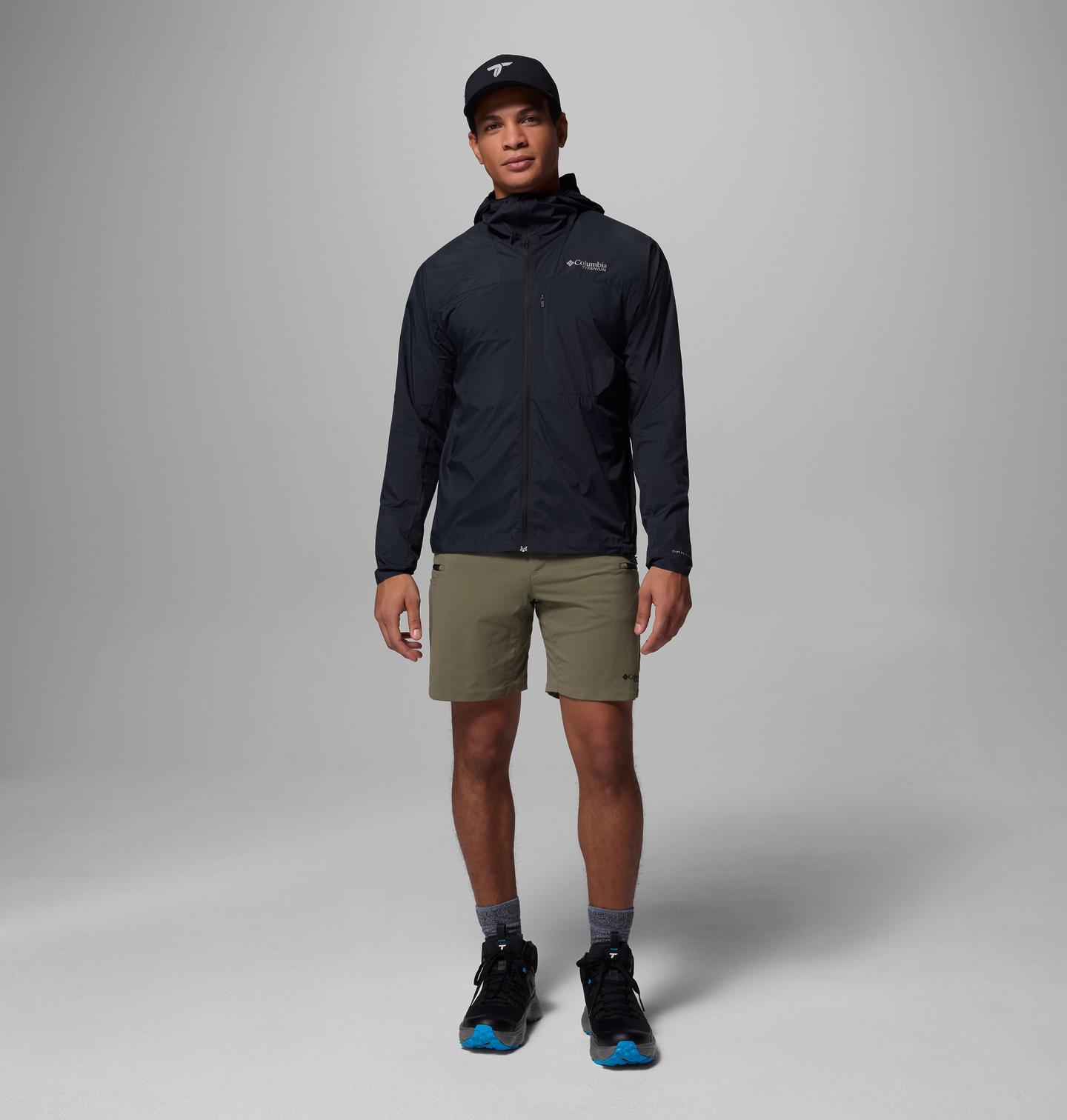 Мужская куртка Columbia Khyex Pro Wind Jacket, цвет: Чёрный — фото 2