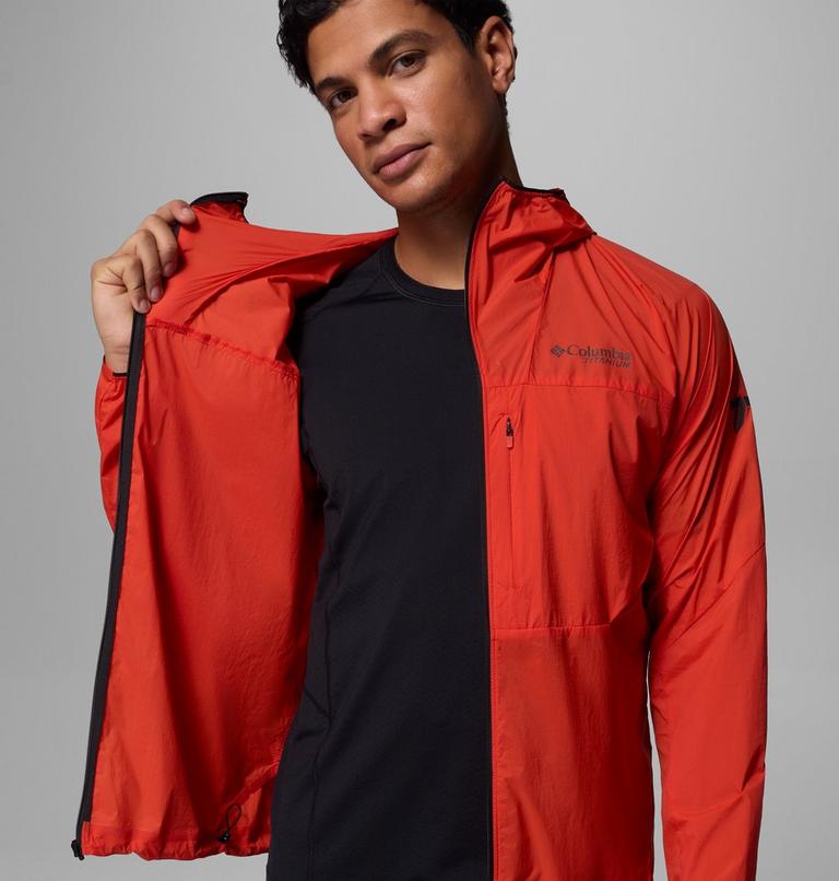 Men's Khyex Pro Hooded Windbreaker, Color: Super Sonic, image 6