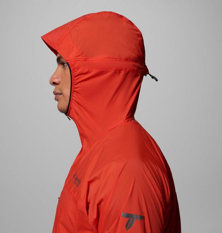 Men's Khyex Pro Hooded Windbreaker, Color: Super Sonic, image 8