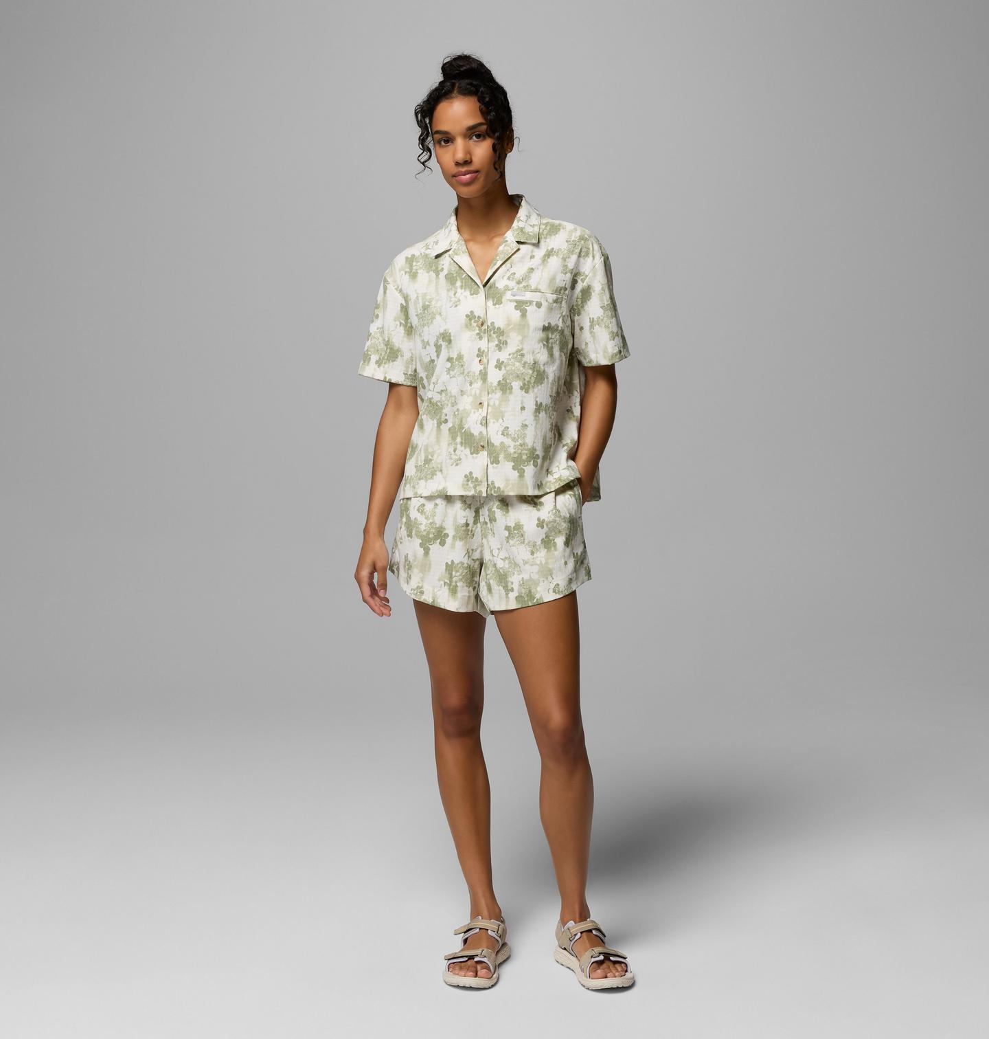 Женские шорты Columbia Sucker for Summer Print, цвет: Blanc, Florage — фото 2