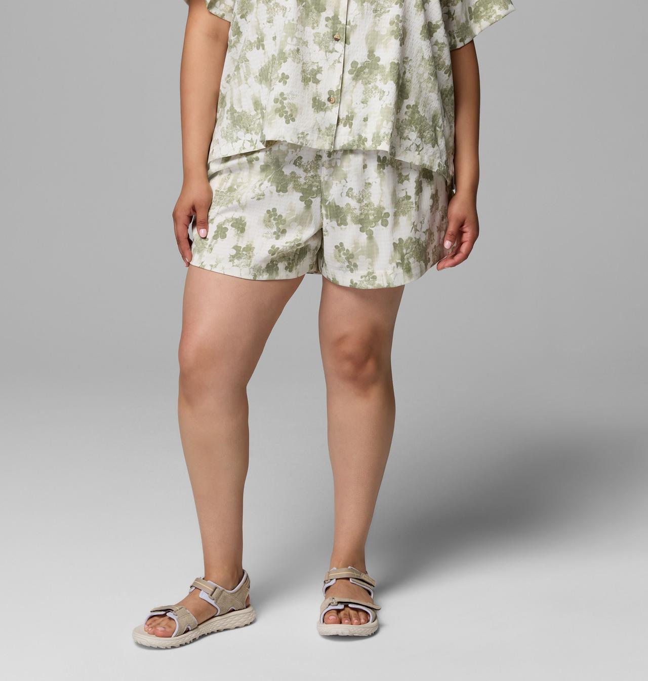 Women's Sucker for Summer Print Shorts - Plus Size 1