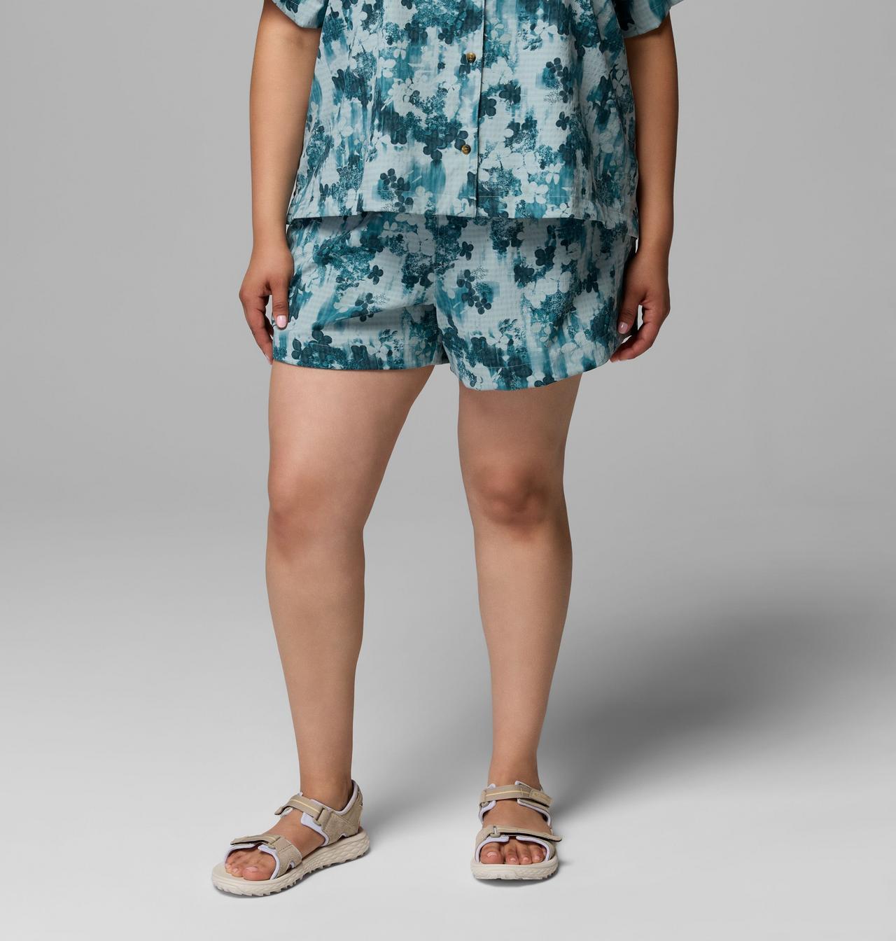 Women's Sucker for Summer Print Shorts - Plus Size 1