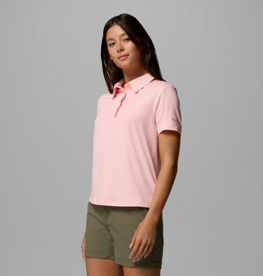 Polo t&eacute;cnico Parsons Point para mujer, Color: Pink Sand Heather, image 4