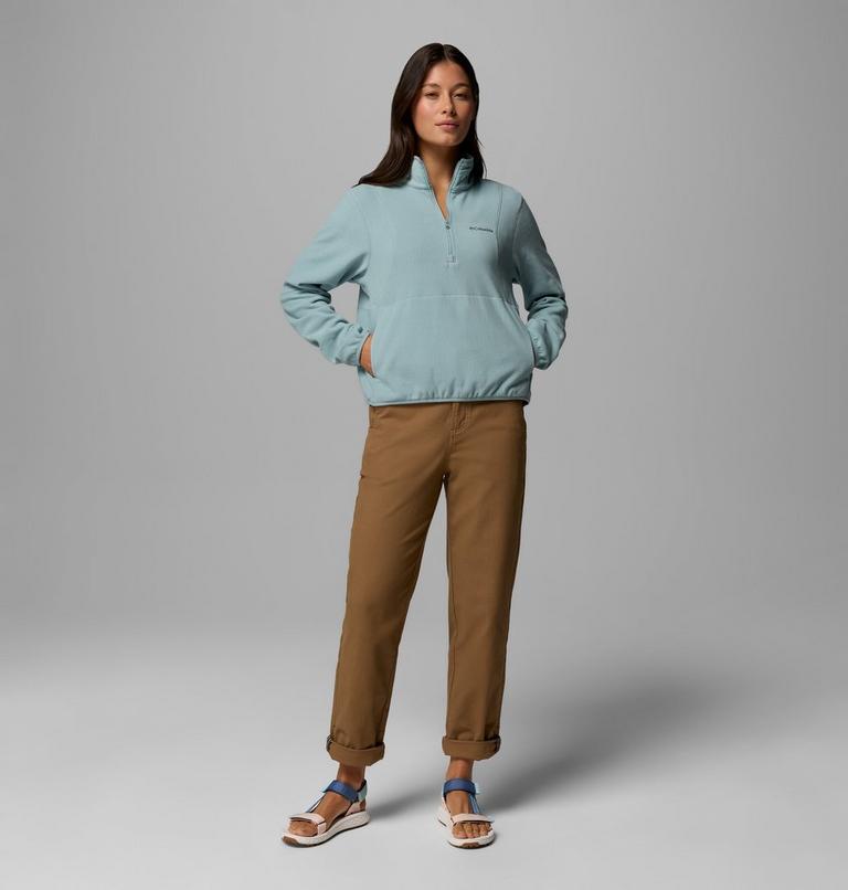 Women's Vital Valley Half Zip Lightweight Fleece, Color: Crushed Blue, image 2