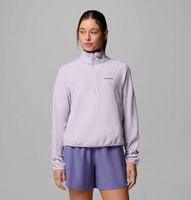 Forro polar ligero con media cremallera Vital Valley para mujer, Color: Lavender Pearl, image 13