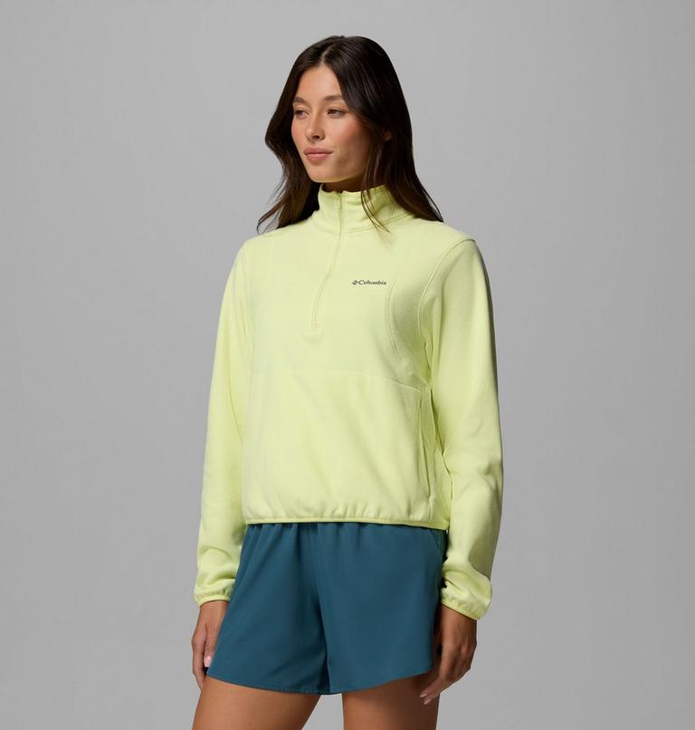Women's Vital Valley Half Zip Lightweight Fleece, Color: Citron Haze, image 4