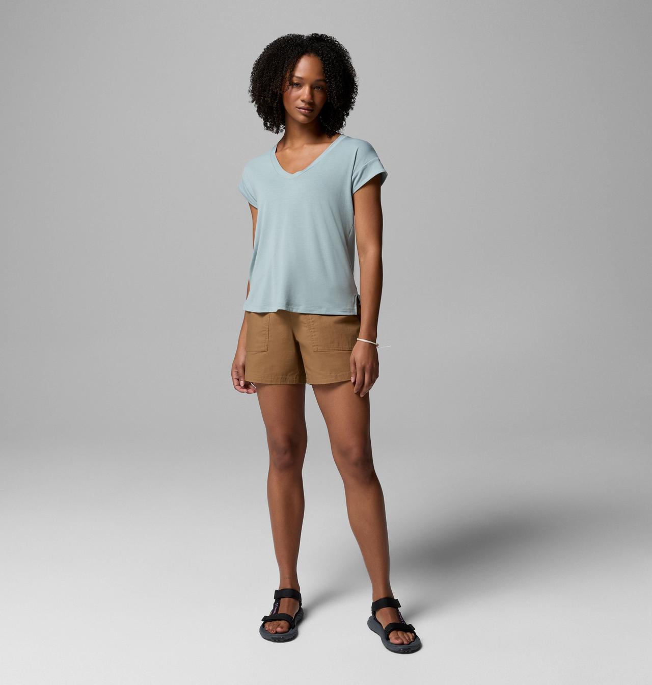 Daniela Falls™ V-Neck SS Tee | 461 | L 2