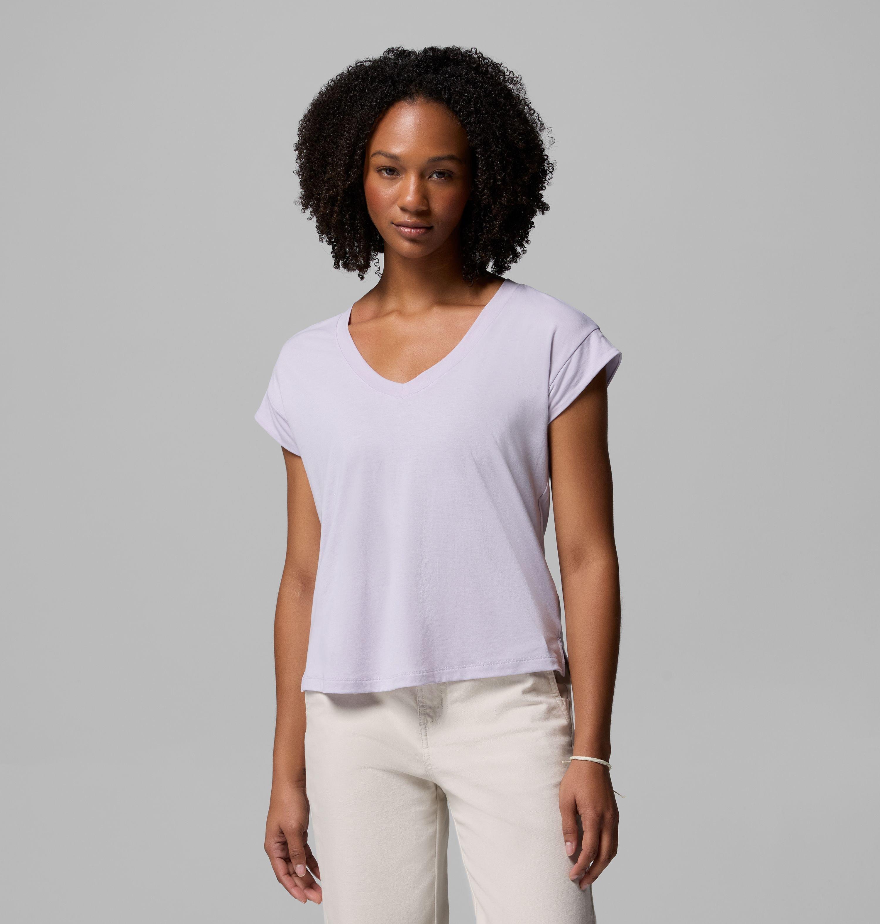 Columbia Women's Daniela Falls V-Neck Short Sleeve T-Shirt-