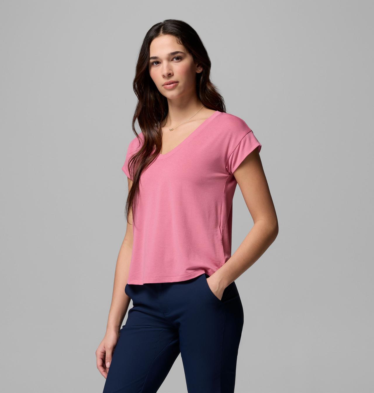 Daniela Falls™ V-Neck SS Tee | 661 | XS 4