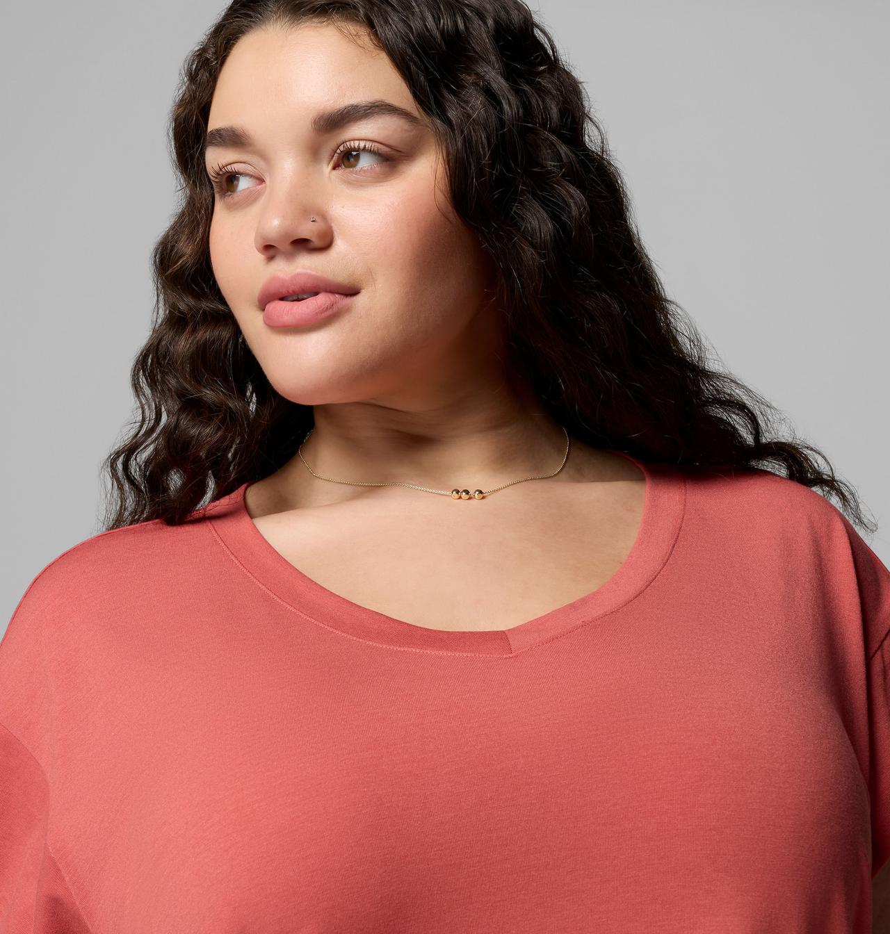Daniela Falls™ V-Neck SS Tee | 643 | 3X 5