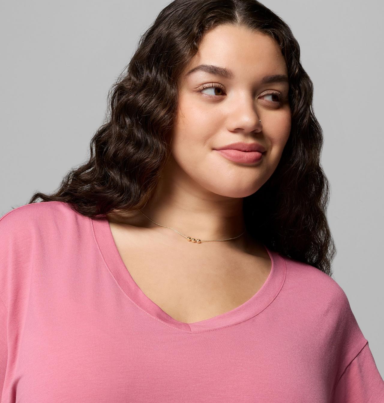 Women's Daniela Falls™ V-Neck Short Sleeve Tee - Plus Size 5