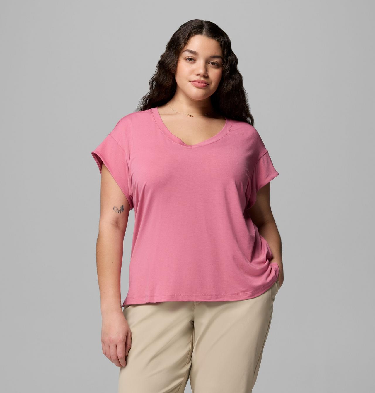 Women's Daniela Falls™ V-Neck Short Sleeve Tee - Plus Size 1