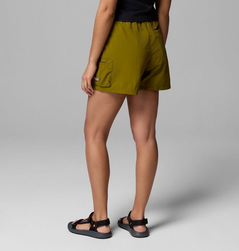 Women's Sequoia Grove Woven Walking Shorts, Color: Mossy Green, Greenscape, image 3