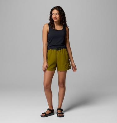 Women's Sequoia Grove Woven Walking Shorts, Color: Mossy Green, Greenscape, image 10