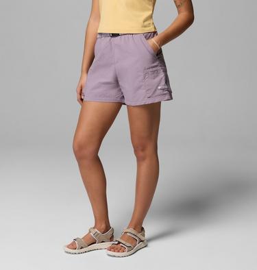 Women's Sequoia Grove Woven Walking Shorts, Color: Shale Purple, Lavender Pearl, image 4