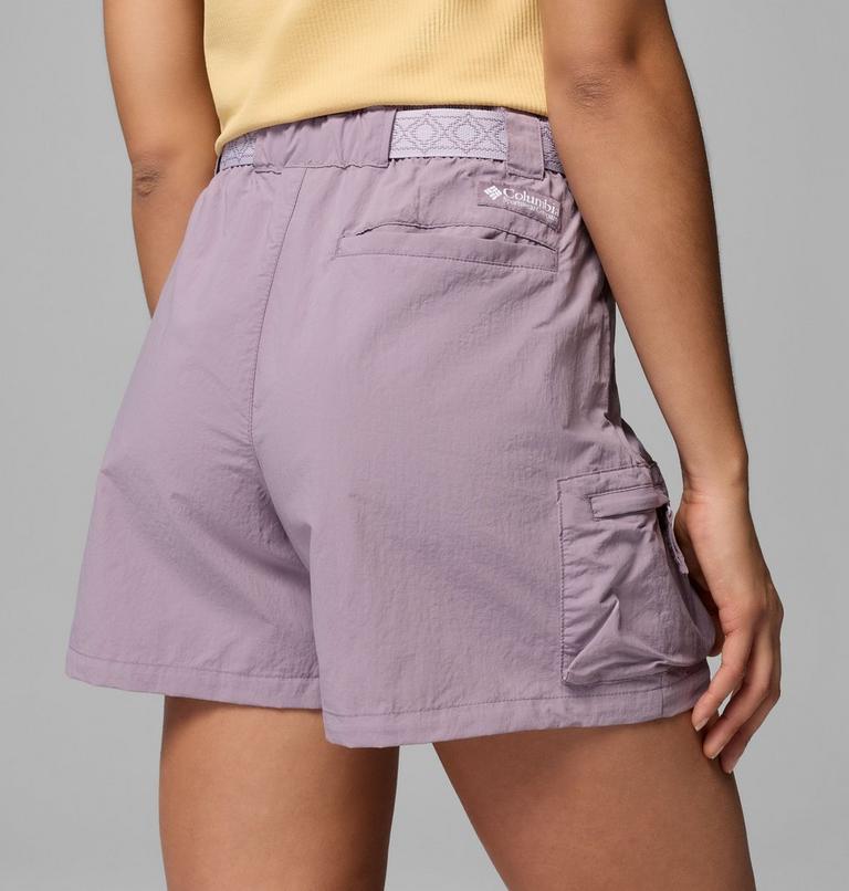 Women's Sequoia Grove Woven Walking Shorts, Color: Shale Purple, Lavender Pearl, image 6