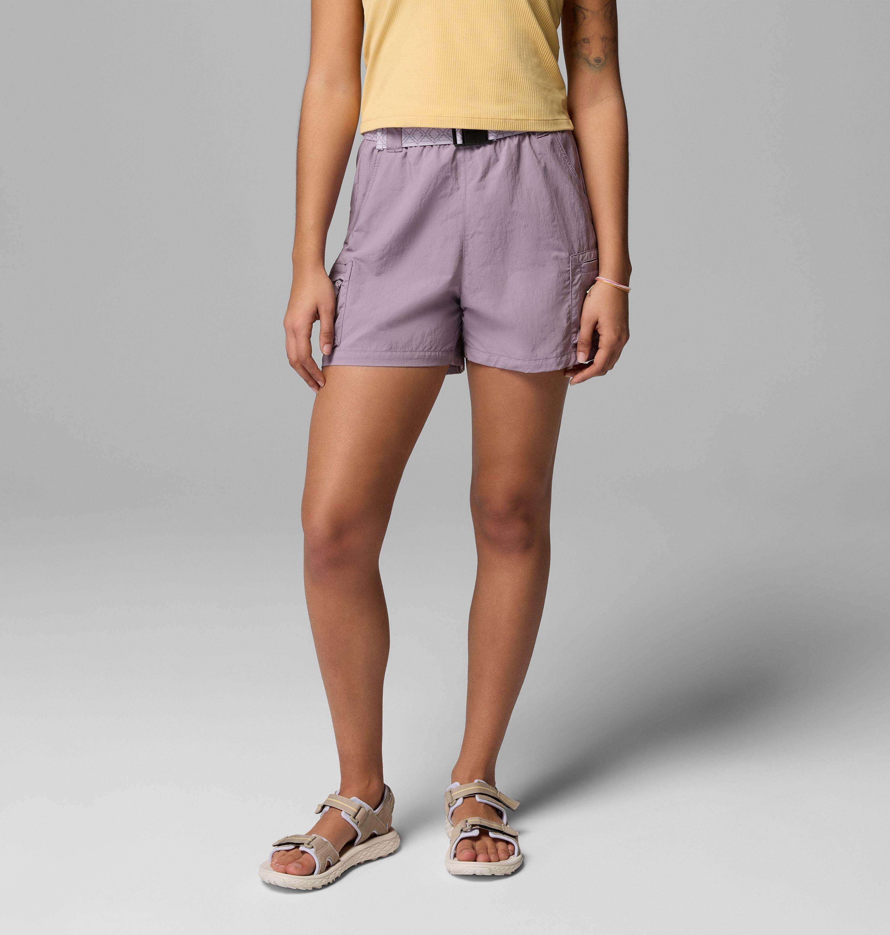 Columbia Sportswear Women's Purple Columbia - Sequoia Grove™ Woven Walking Shorts - Shale Lavender Pearl Large