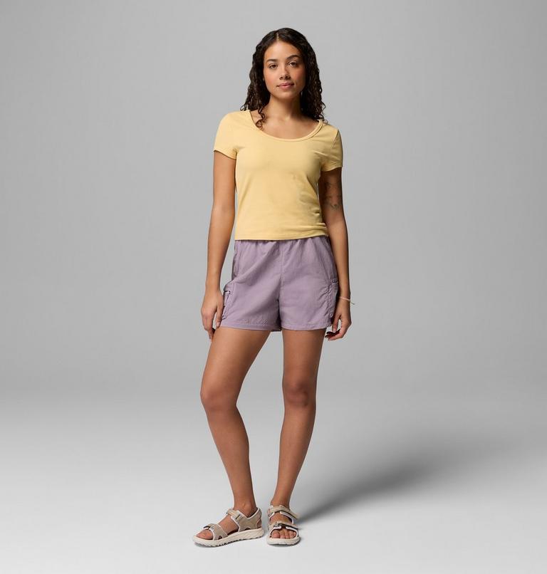 Women's Sequoia Grove Woven Walking Shorts, Color: Shale Purple, Lavender Pearl, image 2
