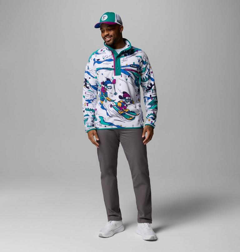 Men's CSC x Disney Half Snap Fleece, Color: White, image 3
