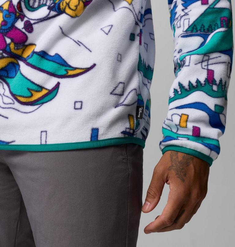 Men's CSC x Disney Half Snap Fleece, Color: White, image 5