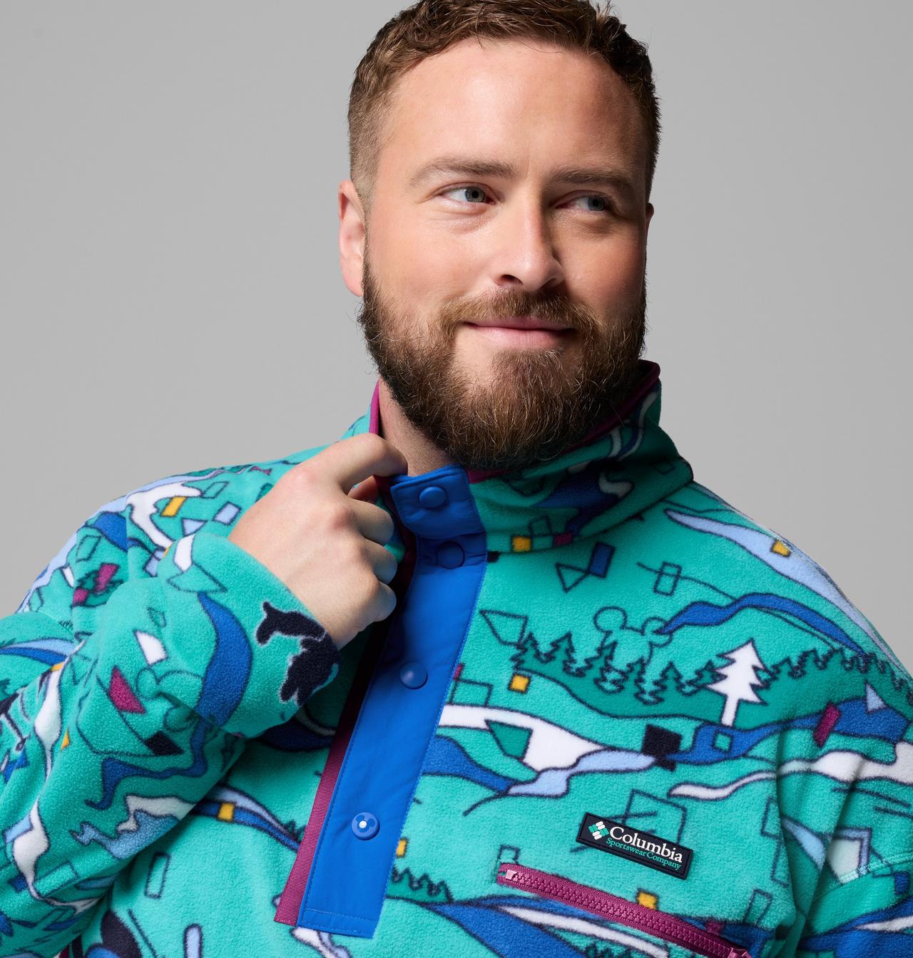 Men's CSC x Disney Half Snap Fleece - Big 5