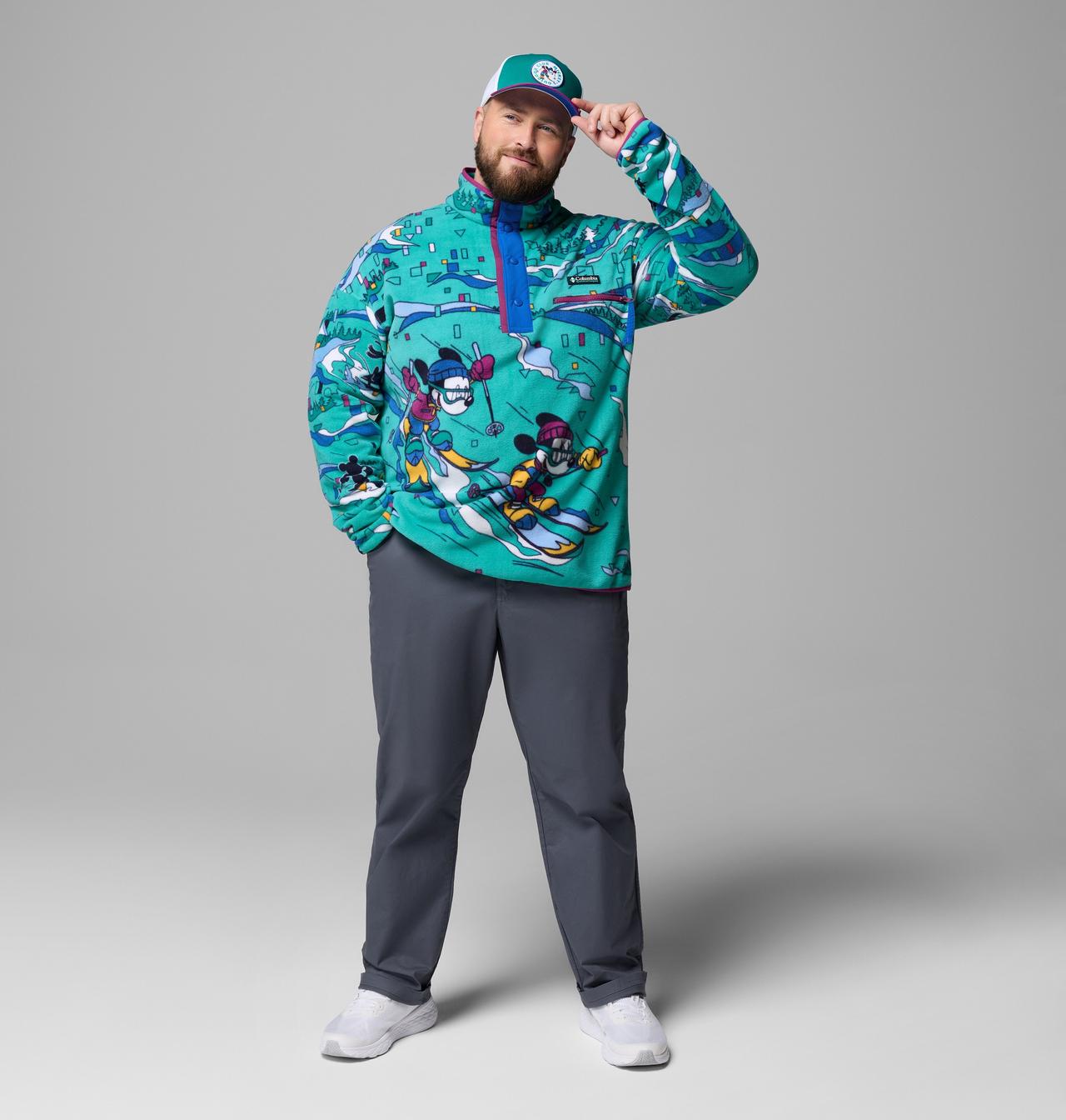Men's CSC x Disney Half Snap Fleece - Big 2