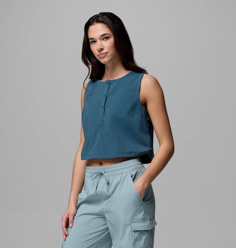 Canotta in tessuto Chill Creek da donna, Color: Everblue, image 4