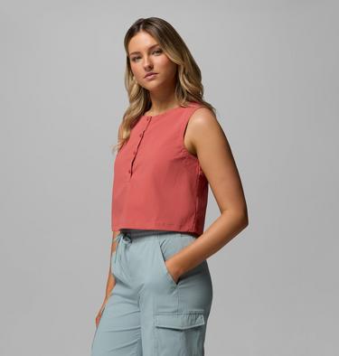 Canotta in tessuto Chill Creek da donna, Color: Washed Red, image 4