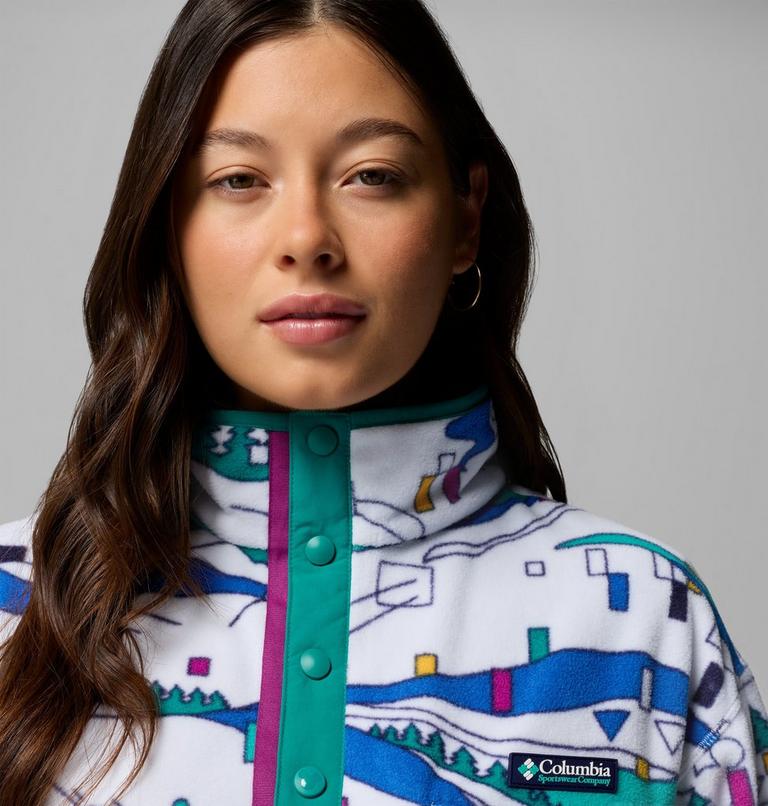 Women's CSC x Disney Half Snap Fleece, Color: White, image 5