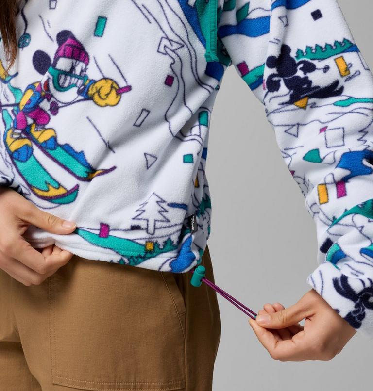 Women's CSC x Disney Half Snap Fleece, Color: White, image 7