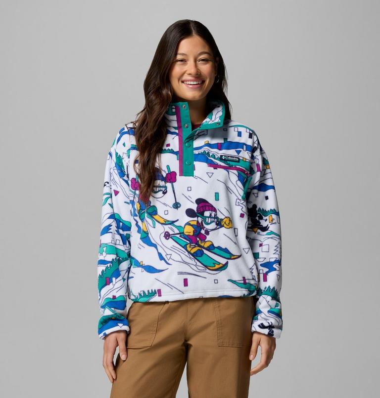 Women's CSC x Disney Half Snap Fleece, Color: White, image 8