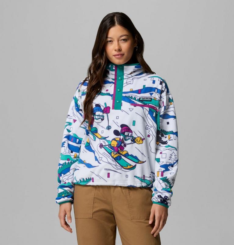 Women's CSC x Disney Half Snap Fleece, Color: White, image 1
