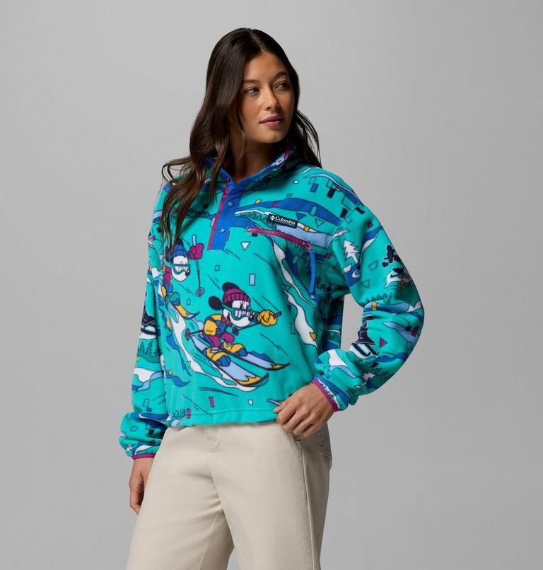 Women's CSC x Disney Half Snap Fleece, Color: Reef, image 4
